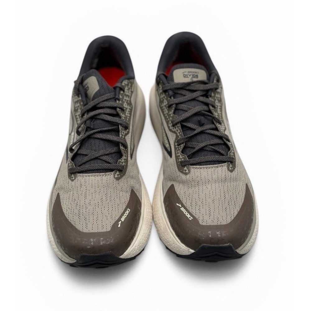 Brooks Divide 5 Trail Running Shoes Men 12D Gray Brown Athletic Sneakers 110429